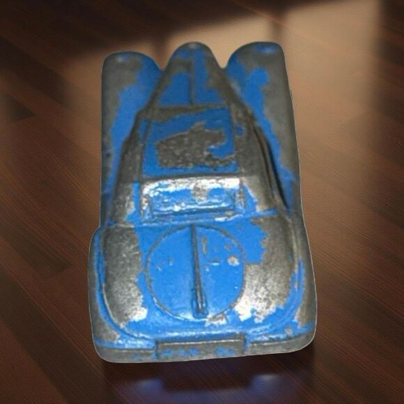 Vintage 1960 Tootsie-Toy 1939 Blue Mercedes Benz Coupe Diecast Car - Picture 9 of 10